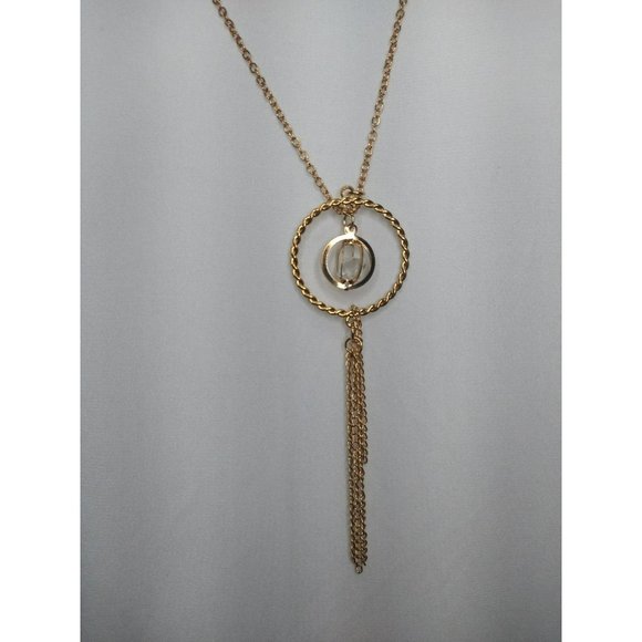 Round neck White Plus Size Blouse with criss cross back 2X-3X with necklace - Picture 3 of 7